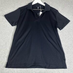 NWT‎ Devon & Jones CrownLux Performance Ladies Plaited Golf Polo Navy Large